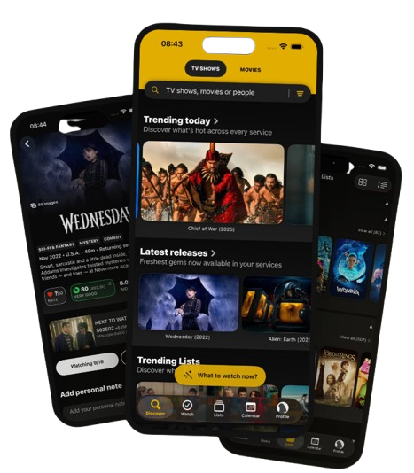 Interface de l'application Sofa Time - Alternative à TV Time