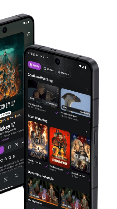Interface de l'application Trakt - Alternative à TV Time